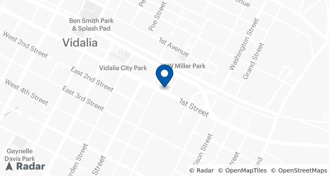 Map of Dairy Queen Location:: 504 E 1st St, Vidalia, GA, 30474-4626